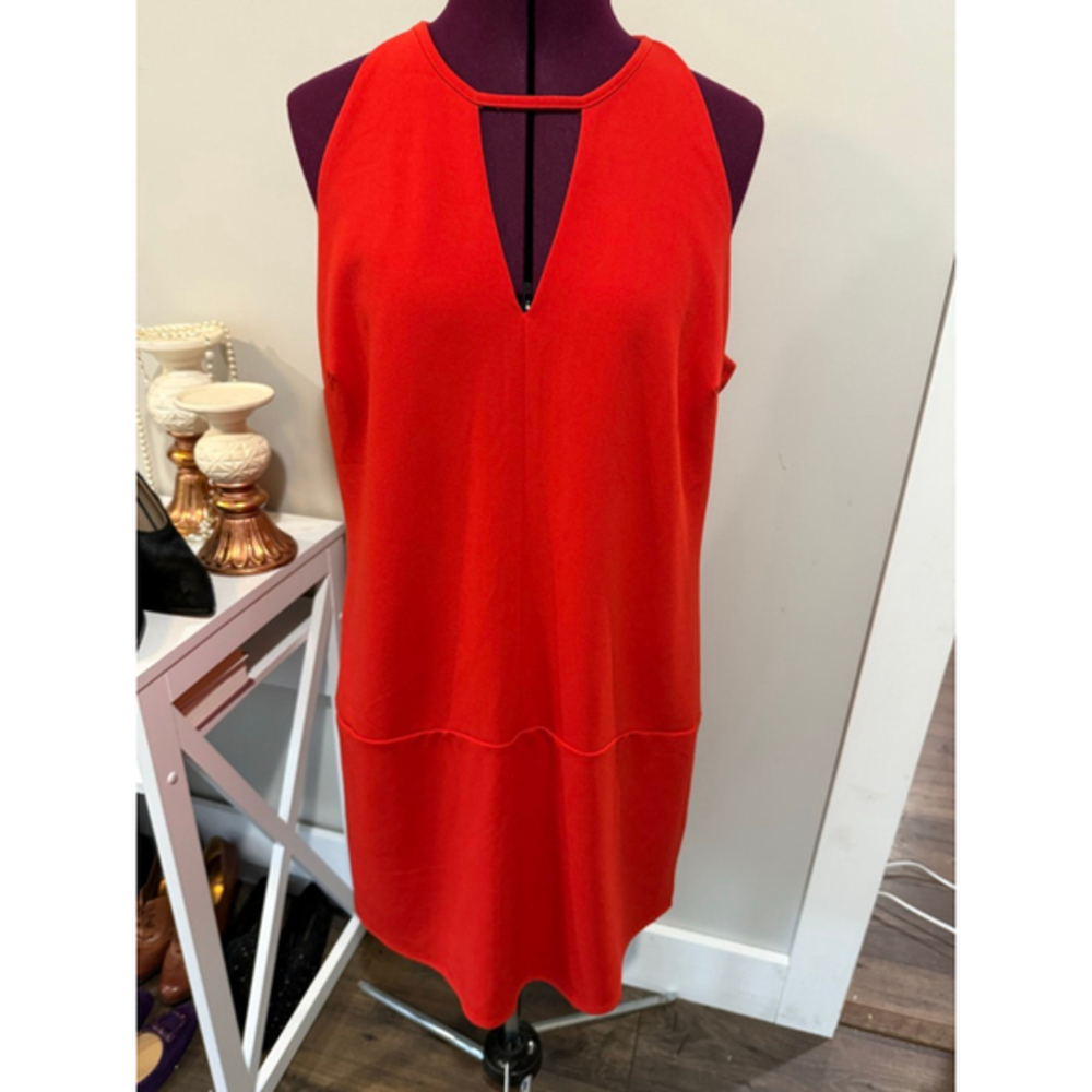 New Sam Edelman Red Keyhole Shift Dress 12